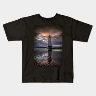 Talacre Lighthouse at Dawn Kids T-Shirt